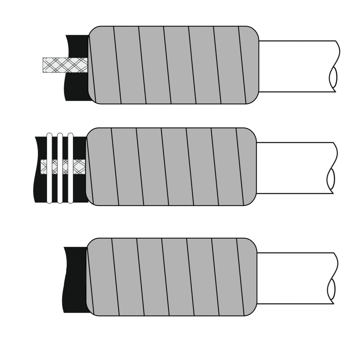 Инструкция по монтажу концевой термоусаживаемой муфты на кабель напряжением до 1 кВ в пластмассовой изоляции